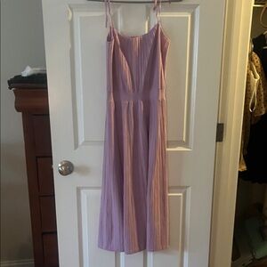 Elegant lavender Pleated Dress